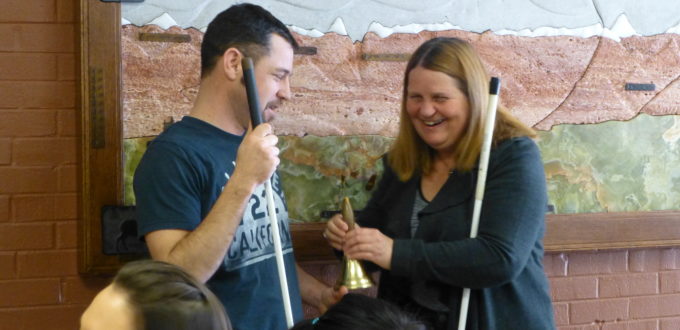 Marcus receives his bell
