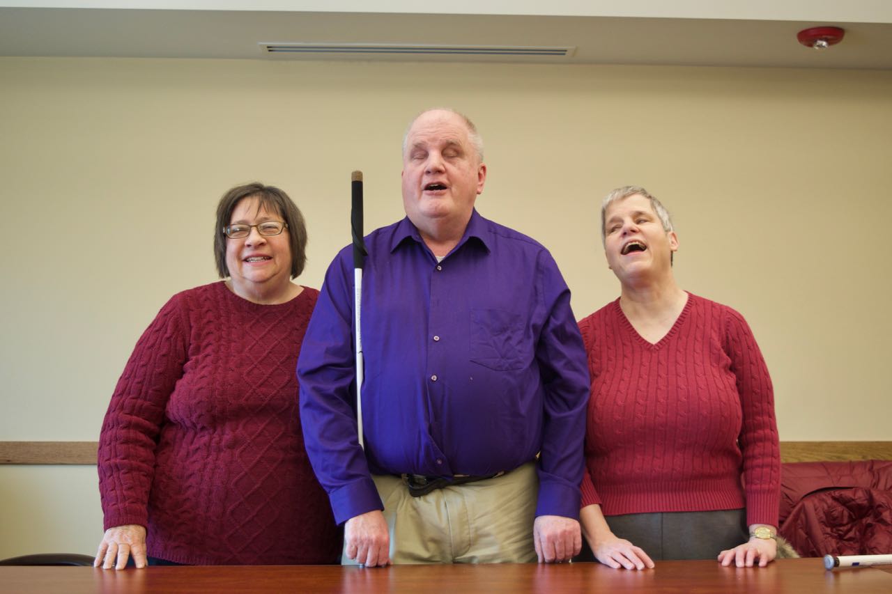 Left to right, Kimberley, Tom and Linda.
