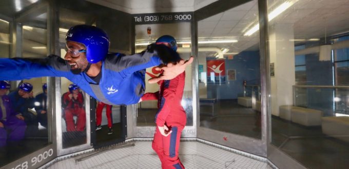 Leon Free Flying the I Fly Denver Wind Tunnel